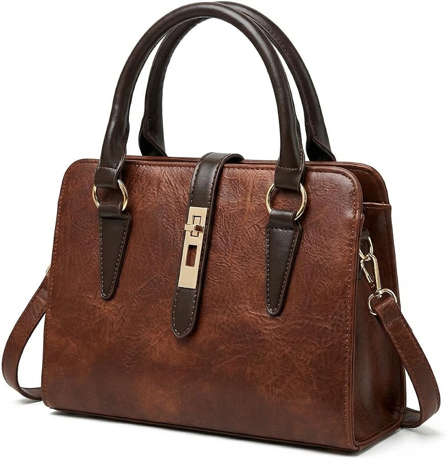 Vintage Purses and Handbags for Women, Top Handle Satchel Handbags with Strap, Crossbody Shoulder... | Amazon (US)