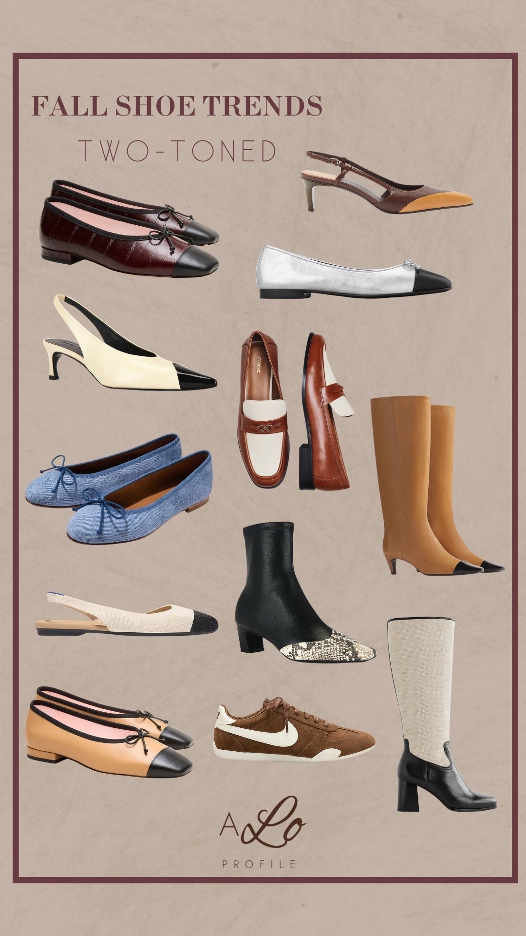 Fall Shoe Trends: Two Toned Shoes // fall shoes, fall shoe trends, trending shoes for fall, fall style, fall outfits, fall wardrobe, fall fashion, fall trend forecast, fall shoes