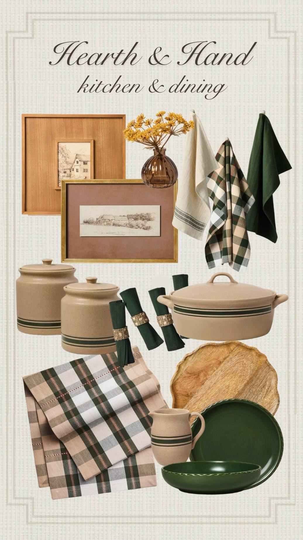 I've collected some of my favorite kitchen and dining finds from the Hearth & Hand with Magnolia fall collection; I hope you like them too! fall decor, winter, autumn, home decor, modern organic, modern farmhouse, cottage, cozy decor, dining room, breakfast nook, kitchen #LTKFindsUnder100

#LTKHome #LTKSeasonal #LTKHome