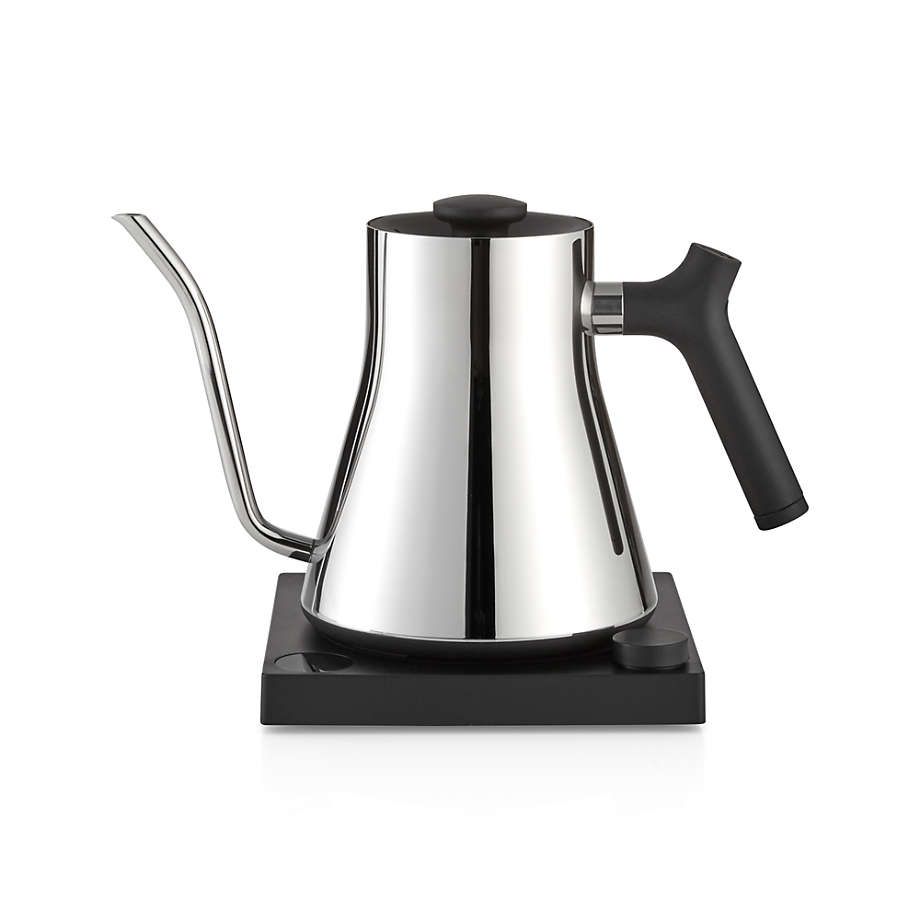 Fellow Stagg EKG Polished Steel Electric Pour-Over Tea Kettle + Reviews | Crate & Barrel | Crate & Barrel