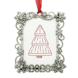 Silver Snowflake 2023 3" Rectangle Ornament Frame by Studio Décor® | Michaels | Michaels Stores