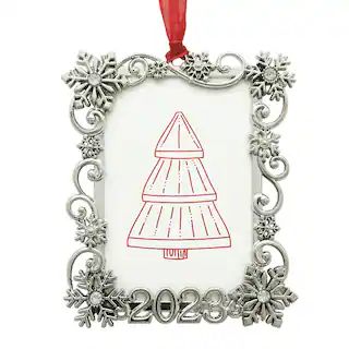 Silver Snowflake 2023 3" Rectangle Ornament Frame by Studio Décor® | Michaels | Michaels Stores