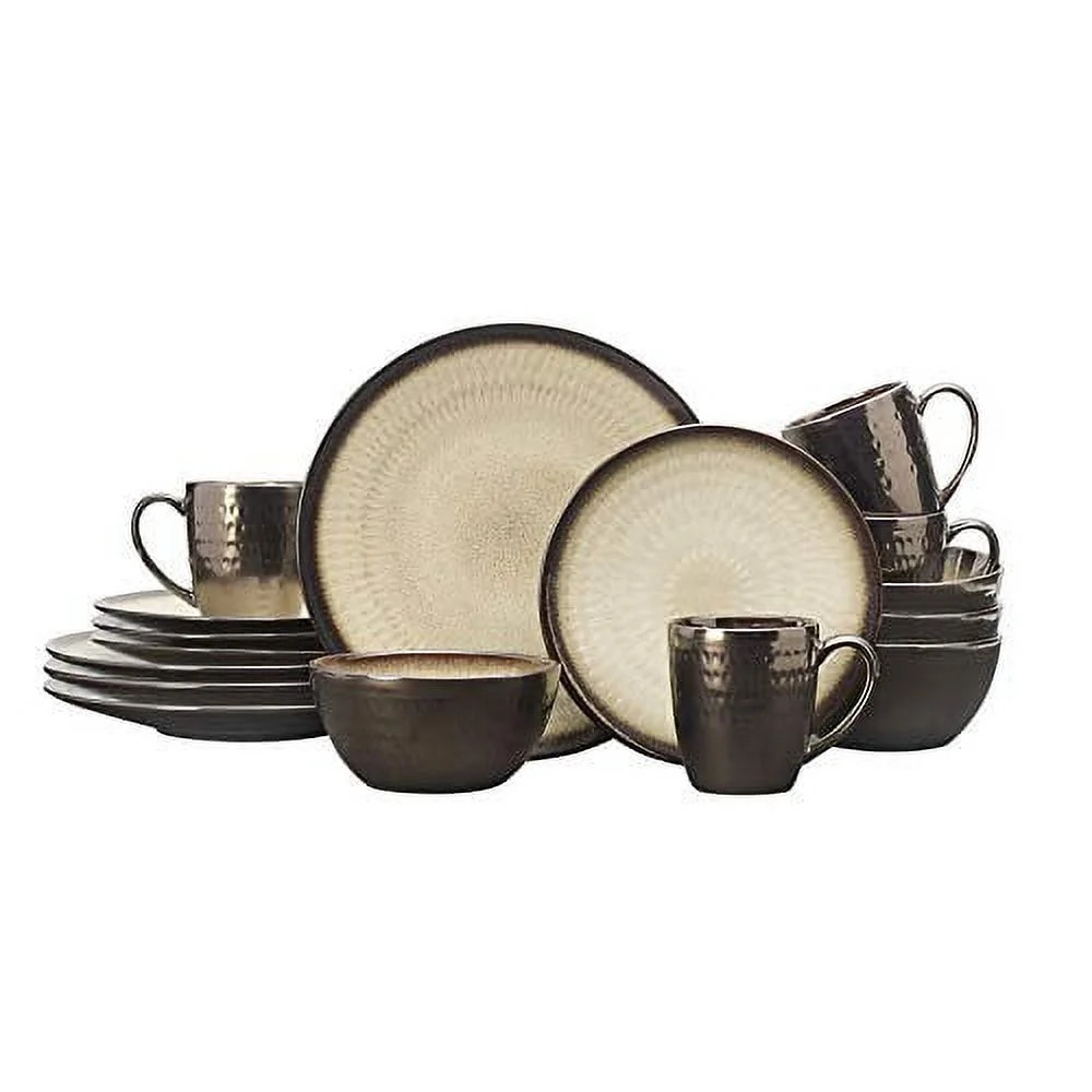Gourmet Basics by Mikasa Anastasia Cream 16-Piece Dinnerware Set, Assorted | Walmart (US)