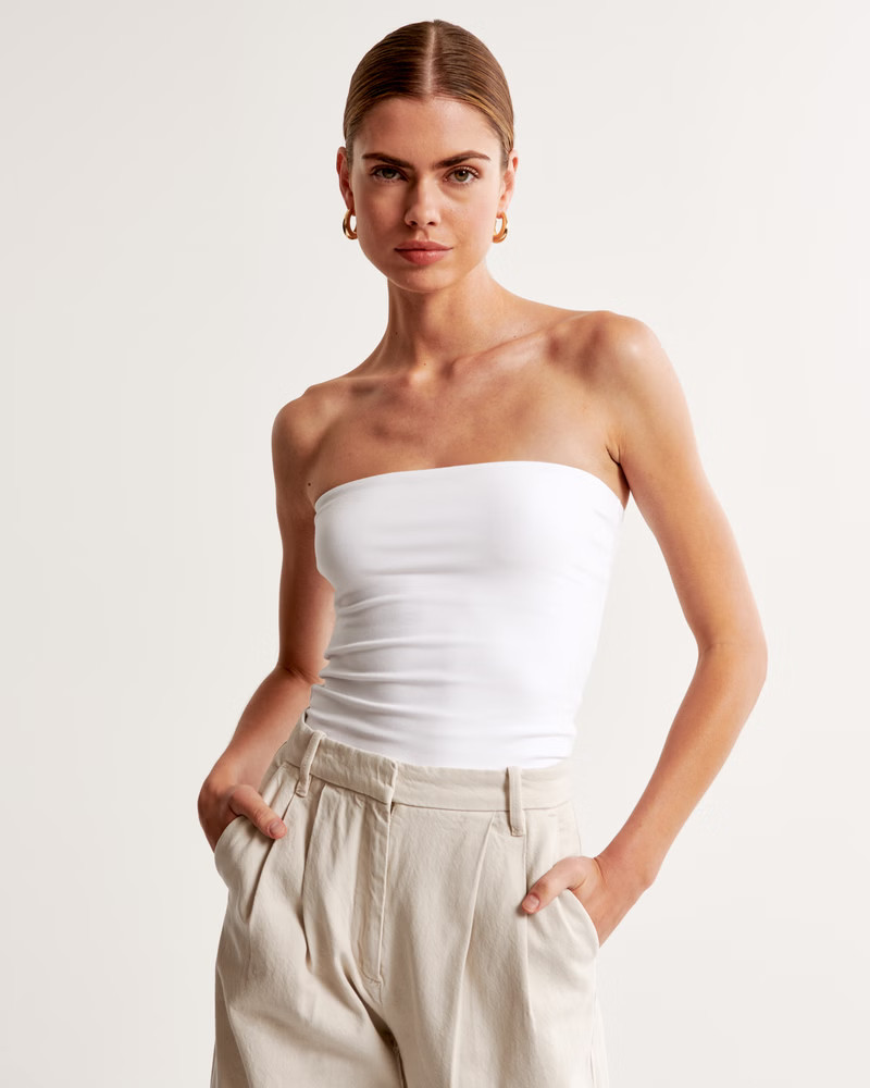 Women's Cotton-Blend Seamless Fabric Tube Top | Women's Tops | Abercrombie.com | Abercrombie & Fitch (US)