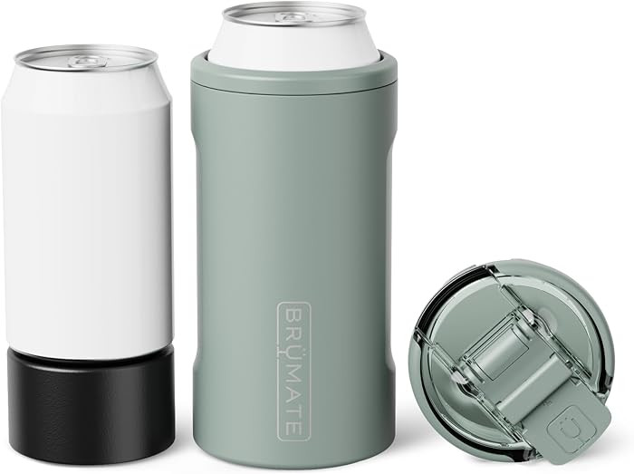 Br\u00fcMate Hopsulator Trio 3-in-1 Insulated Can Cooler for 12oz / 16oz Cans + 100% Leak Proof T... | Amazon (US)