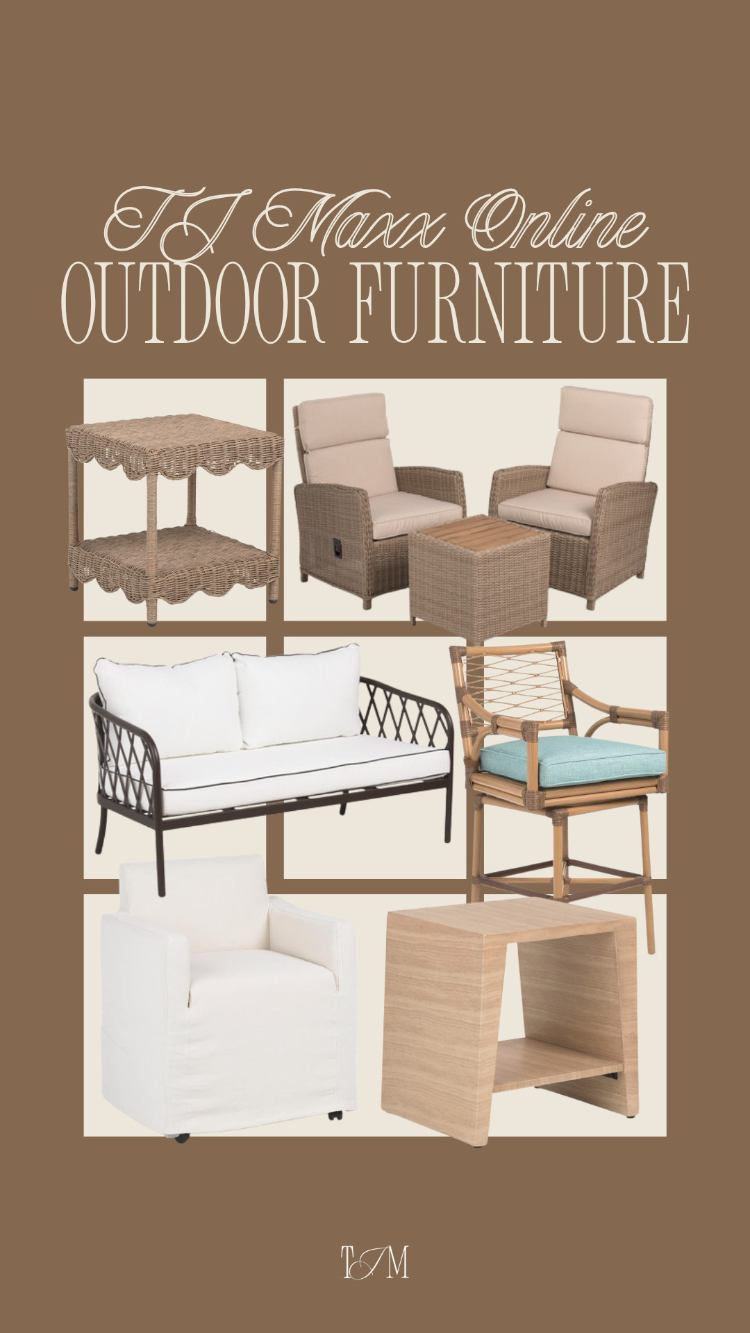 TJ Maxx outdoor furniture finds to upgrade your patio, balcony or backyard - so many cute pieces for creating the perfect outdoor setup.
wedding guest dress summer, summer outfits over 40, summer dresses, country concert outfits, vacation outfits beach, date night outfits, teacher outfits, plus size fashion, work outfits, business casual workwear 

 #LTKSeasonal #LTKHome