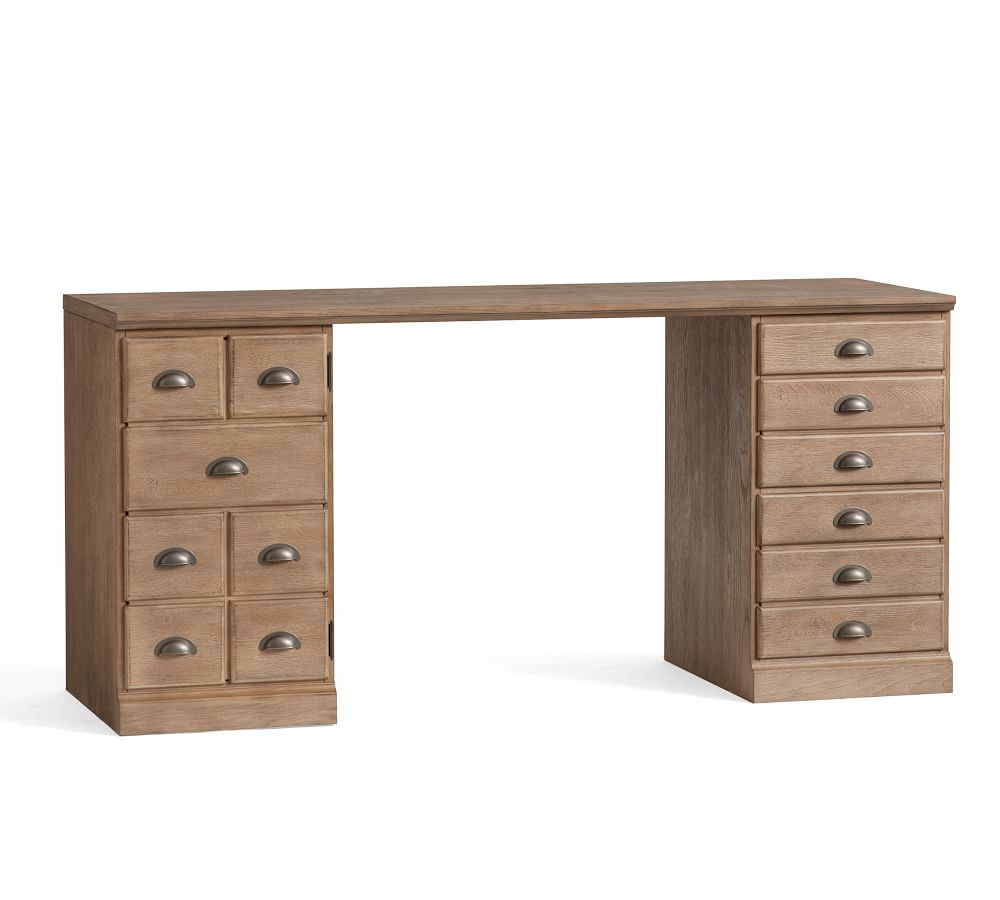 Printer's 64" Desk With Drawers | Pottery Barn (US)