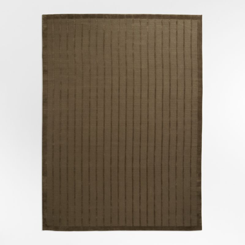 Chelsea Wool Handwoven Green Area Rug 6'x9' | Crate & Barrel