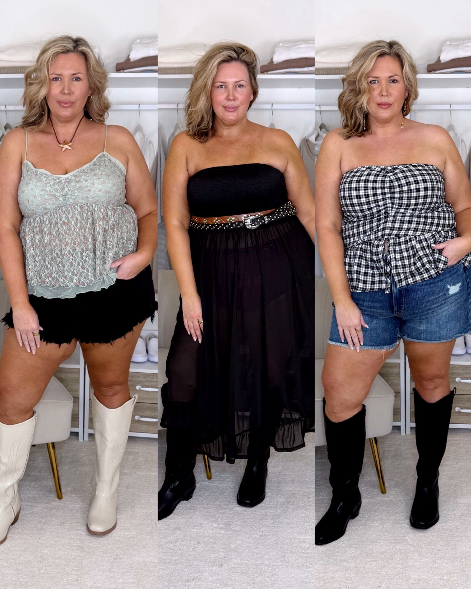 Wearing a size 2 (2X) in everything here! All of it runs true and fits well!

Plus size fashion, everyday outfit ideas, festival outfits, stagecoach outfit ideas, ootd, mom style, trendy fashion

#LTKMidsize #LTKPlusSize #LTKFestival