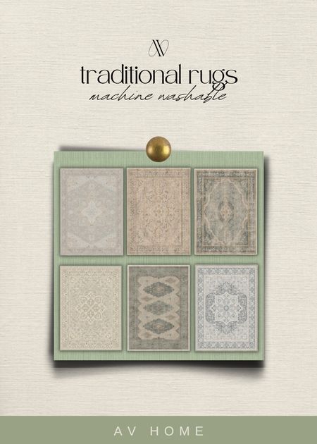 Machine washable, traditional rugs 

#LTKFind #LTKhome