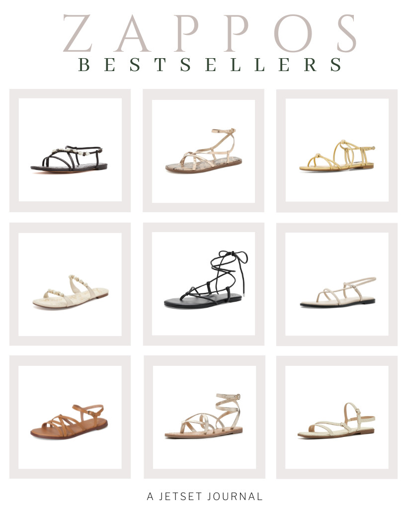 Everyone’s talking about these Zappos Bestsellers! Sam Edelman’s Calla and Cian sandals are among the most popular styles right now. Also included are Free People’s Corsica Strappy Sandals. These gold sandals from Nine West are also a favorite!

#LTKSeasonal #LTKSaleAlert #LTKTravel
 

 