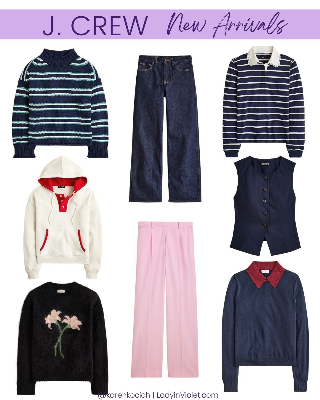 Sharing my favorite J.Crew new arrivals that are perfect for polished winter outfits with a timeless, preppy style feel. These are the kinds of pieces that instantly elevate your everyday wardrobe while still being incredibly wearable.

I’m loving their cozy sweaters, especially a classic cashmere sweater that layers beautifully for cold days. The pink work pants add a fun pop of color to neutral outfits, while the dark wash jeans are a staple for both casual and dressed-up looks. I also found a chic tailored vest and a few must-have collared tops that are perfect for creating an effortless, pulled-together work outfit.

If you’re refreshing your winter workwear or building out a polished capsule wardrobe, these J.Crew finds are such great staples. Linking all of my favorites below.


#LTKOver40 #LTKWorkwear #LTKSeasonal