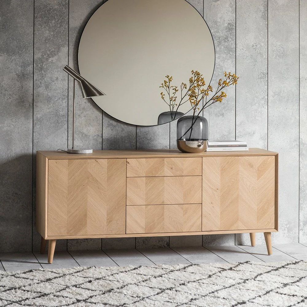 Gallery Direct Milano 2 Door/3 Drawer Sideboard | Olivia's