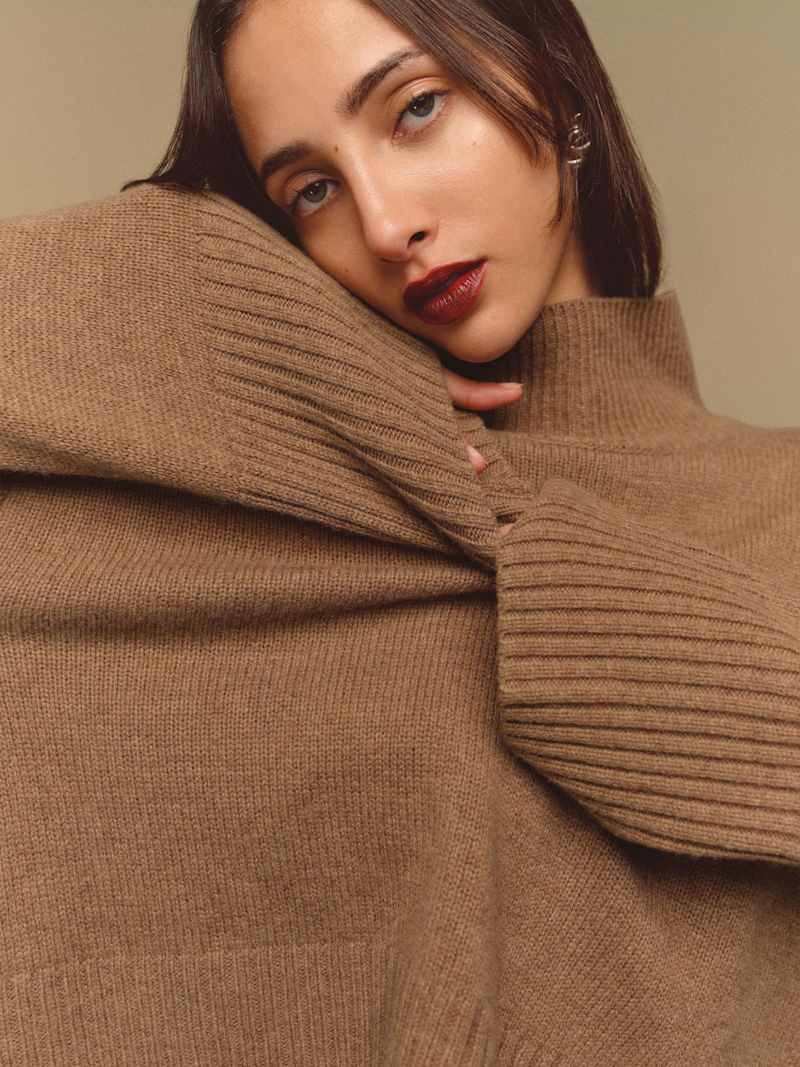 March Regenerative Wool Cropped Turtleneck | Reformation (Global)