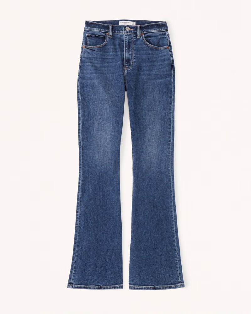 Abercrombie & Fitch Women's Curve Love Ultra High Rise Flare Jean in Medium Wash - Size 34L | Abercrombie & Fitch (US)