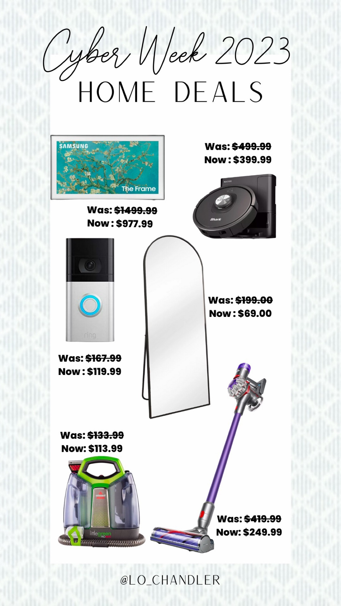 So excited to see The Frame and other home favorites on sale for Cyber week!


LTK Cyber Week 2023
Cyber week
Black Friday deals
Home deals
Kitchen deals
Electronics deals
Online deals

#LTKhome #LTKsalealert #LTKCyberWeek