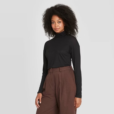 Women's Essential Long Sleeve Turtleneck Top - Prologue™ | Target