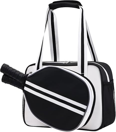 Small Pickleball Bag, Pickleball Bag for Women and Men, Pickleball Paddle Shoulder Tote Bag with ... | Amazon (US)