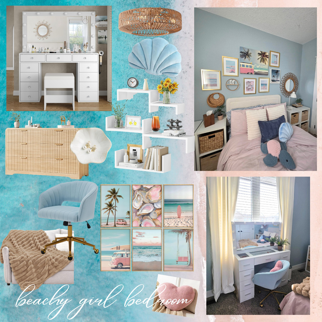 a beachy girl's bedroom 

 #LTKHome