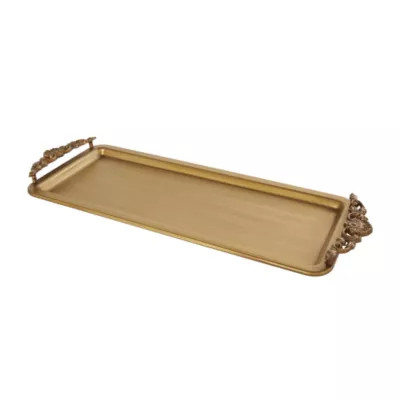 Monroe Lane Natural Metal Tray | Belk