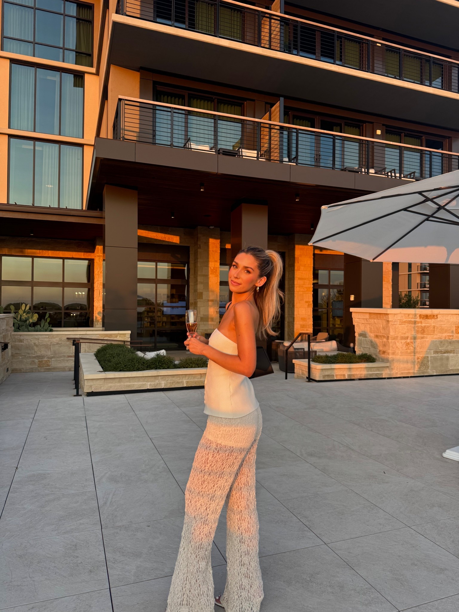 a little golden hour moment ✨ my lace pants are on sale & also come in black! Size xxs and I’m 5’2! 

#LTKPetite #LTKSaleAlert #LTKCon