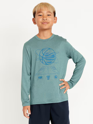 CloudMotion Long-Sleeve Graphic Performance T-Shirt for Boys | Old Navy (US)