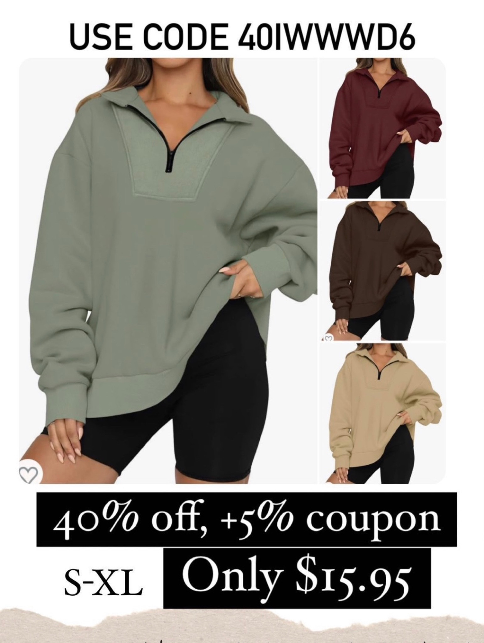 Use code 401WWWD6 at checkout to save 50% #varleydupe #pullover #amazonfashion #sale

#LTKsalealert #LTKfindsunder50 #LTKSeasonal