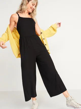 Sleeveless Jersey-Knit Cami Jumpsuit for Women | Old Navy (US)