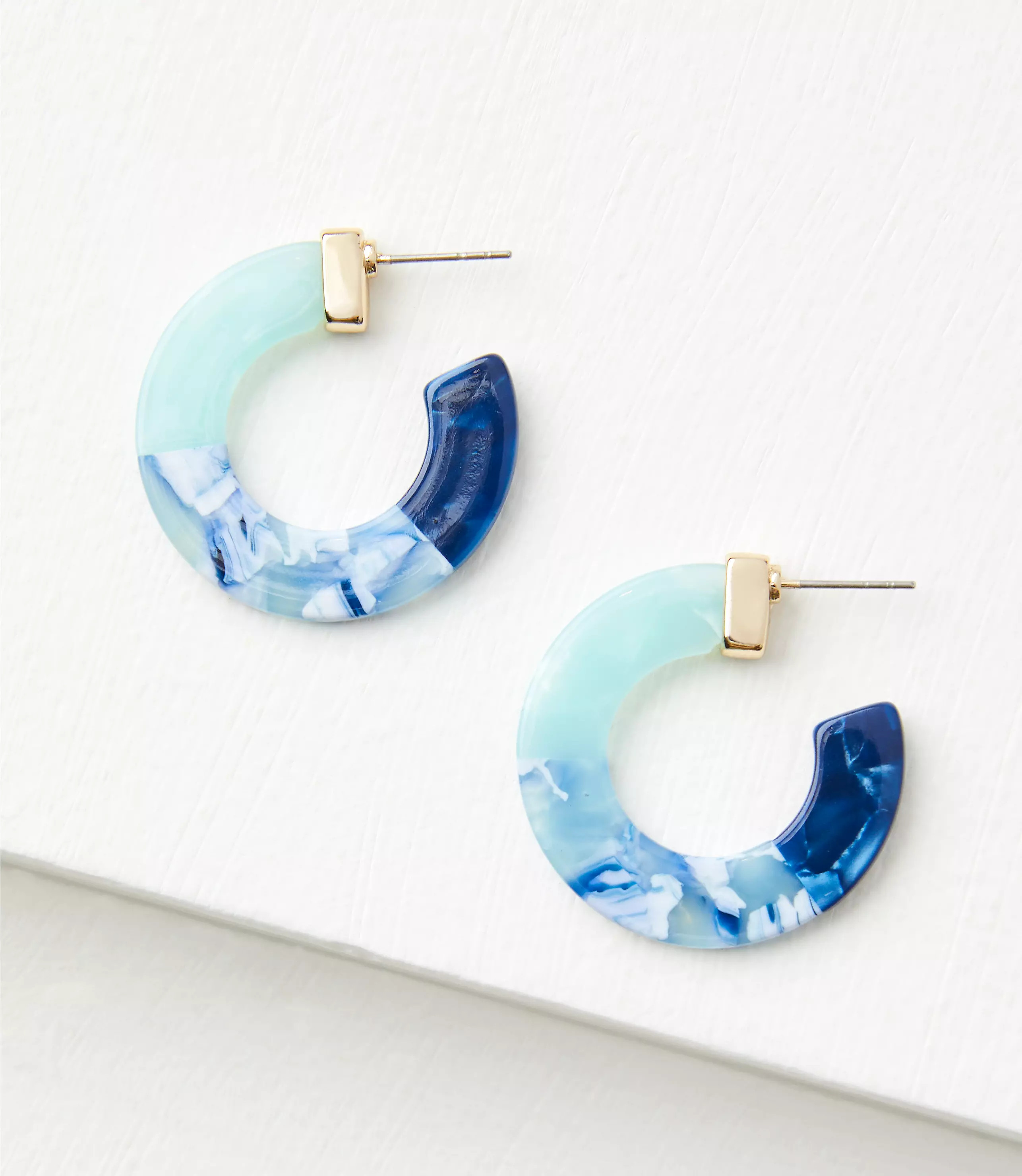Acrylic Hoop Earrings | LOFT