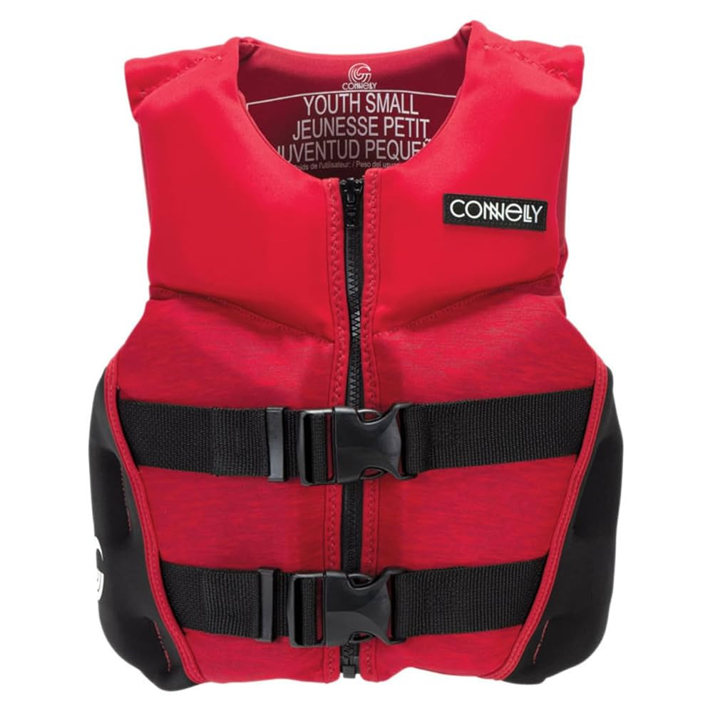 Classic Boy's Youth Neoprene Life Jacket, Red/Black | Amazon (US)