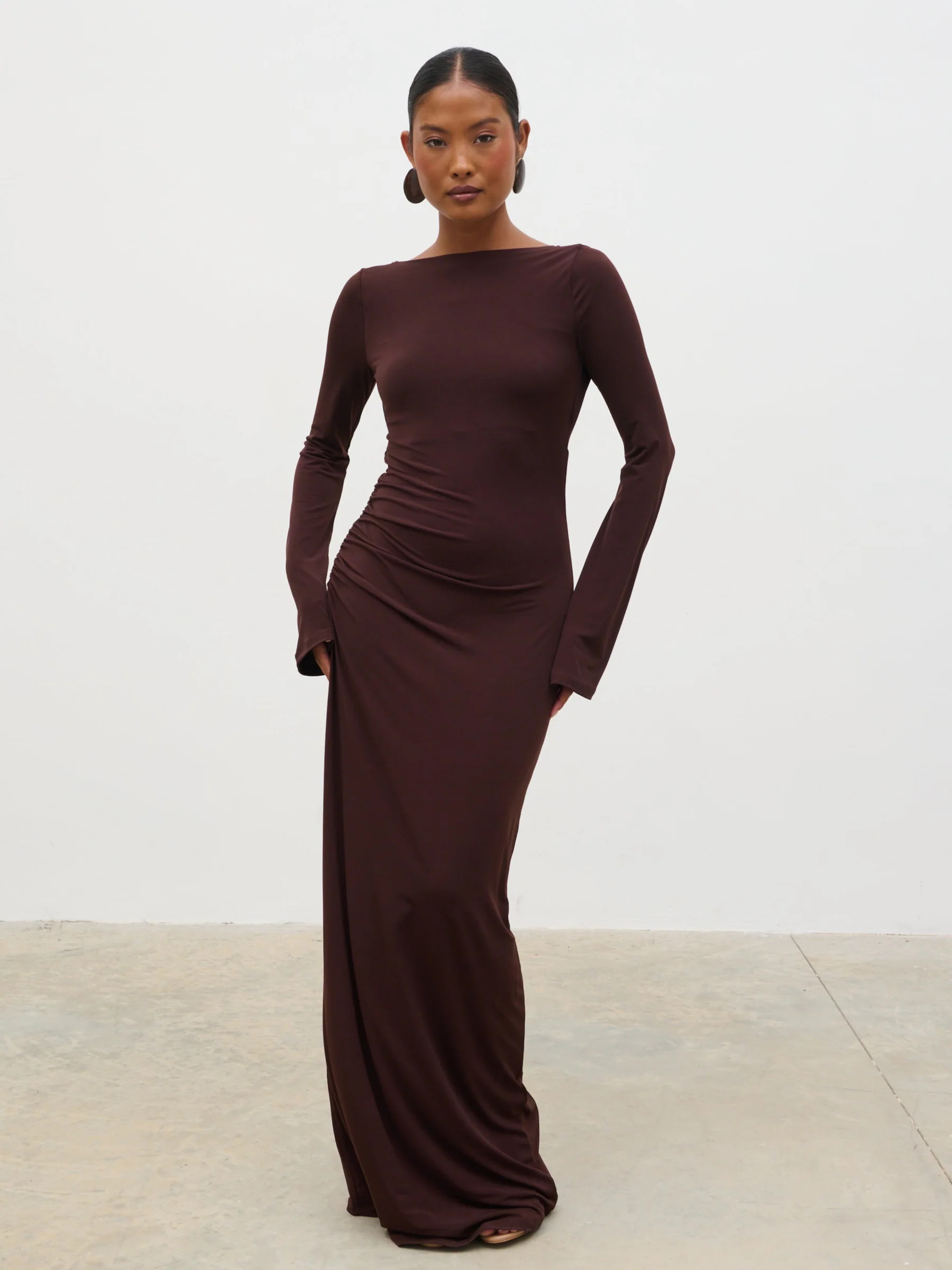 Hadley Cowl Back Jersey Maxi Dress | Pretty Lavish (UK)