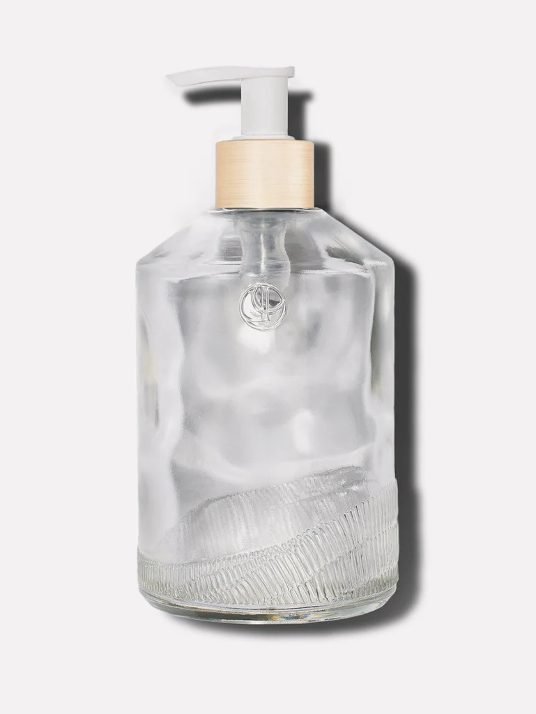Glass Soap Empty Bottle, White Pump | L'AVANT Collective