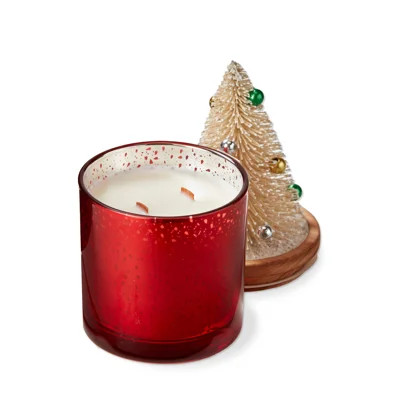 Cedar Fireplace Bottle Brush Candle | Wayfair North America