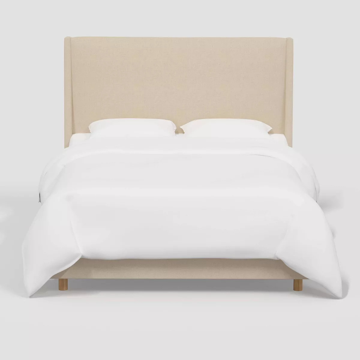 Full Encino Fully Upholstered Bed Cream Boucle - Threshold™ designed with Studio McGee | Target