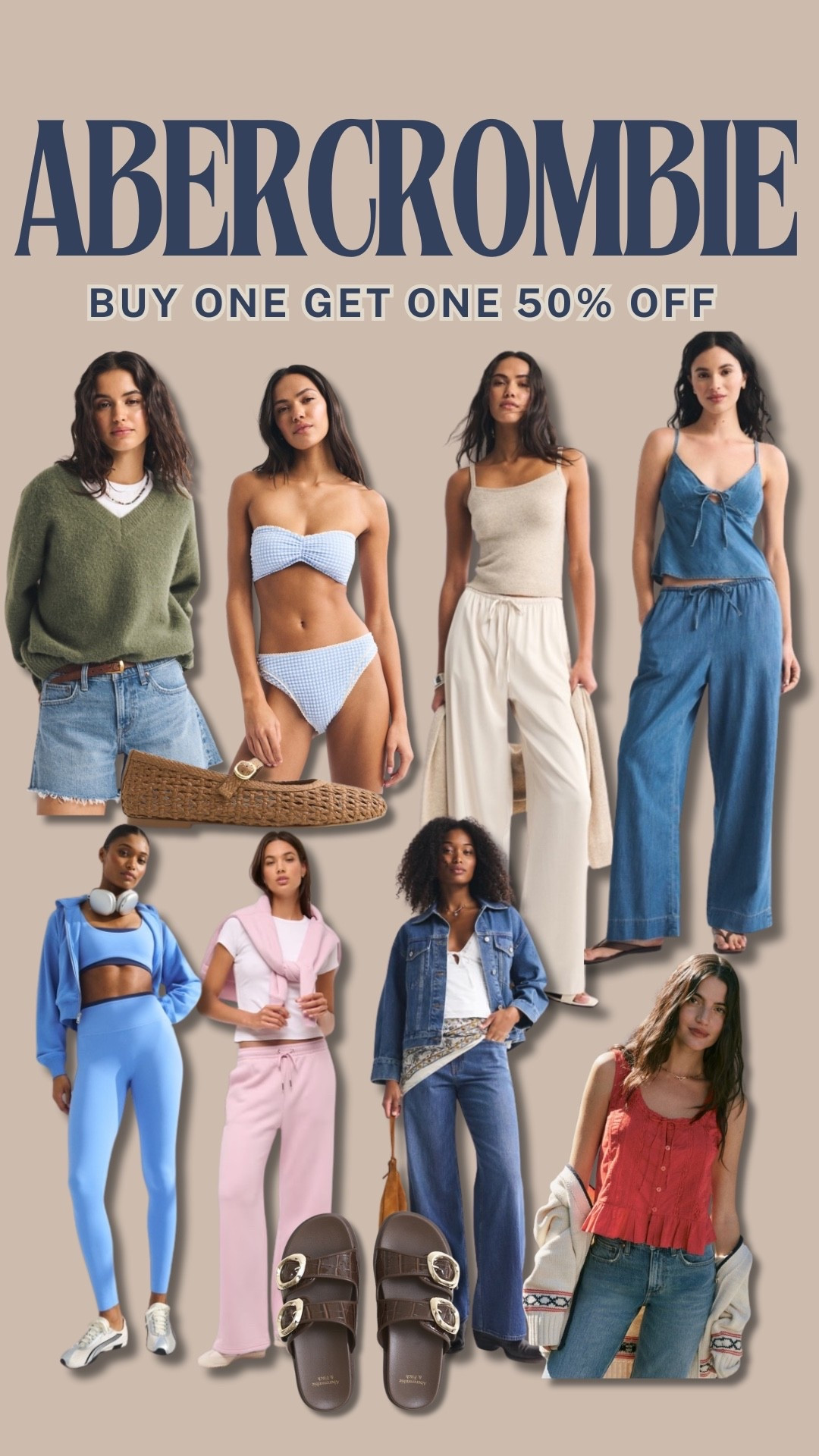 Abercrombie, buy one get one 50% off everything sale

#LTKSeasonal #LTKootd #LTKSaleAlert