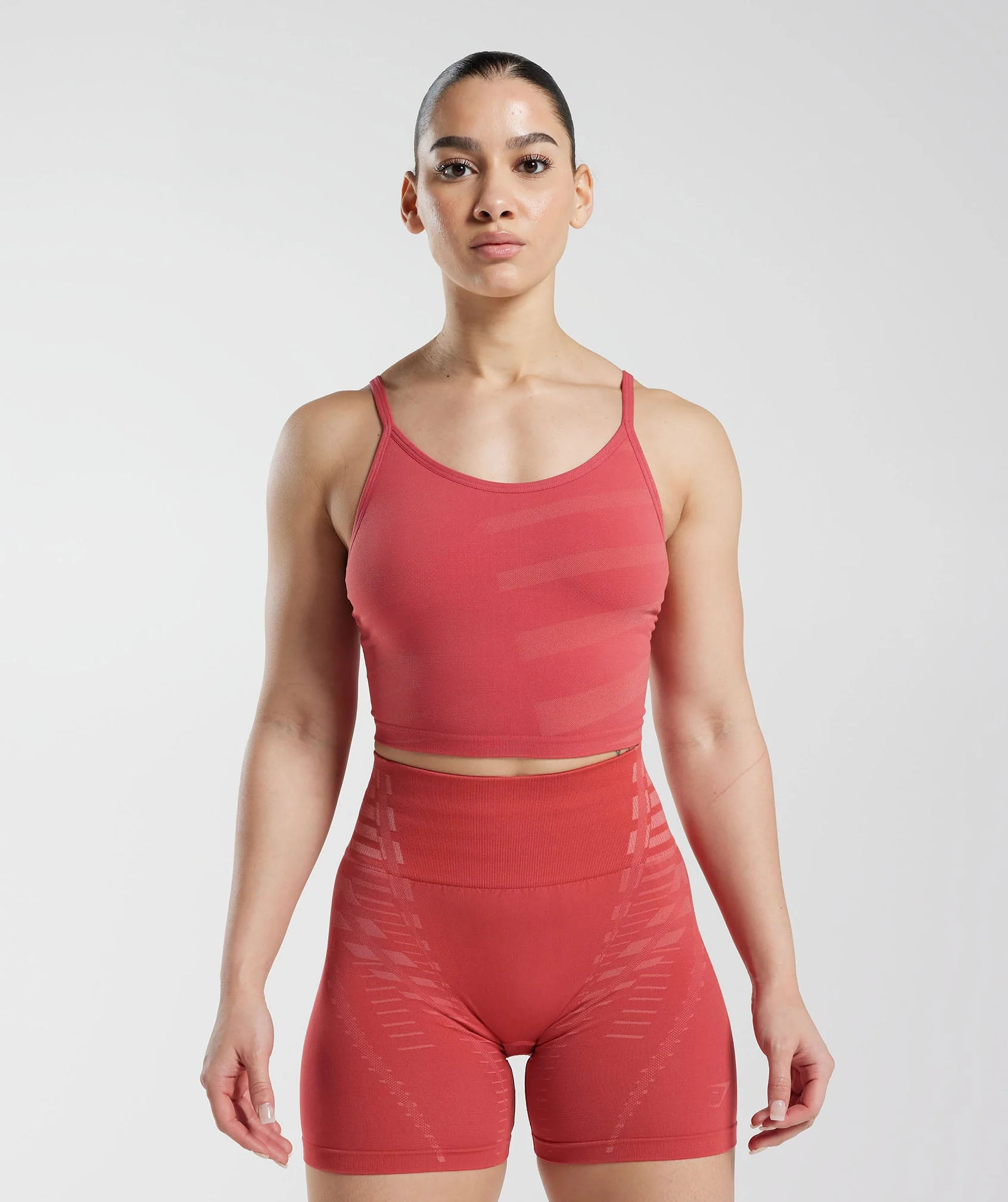 Gymshark Apex Limit Cami Tank - Light Sundried Red/Terracotta Pink | Gymshark US