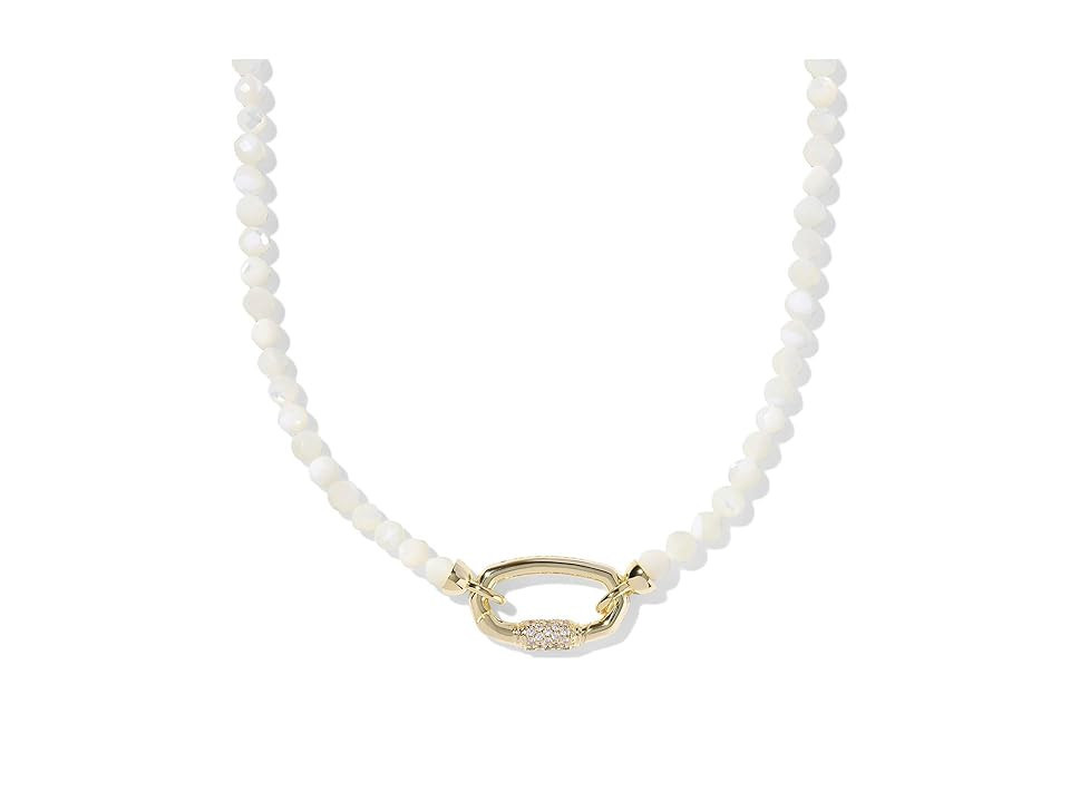 Kendra Scott Emery Beaded Strand Necklace Necklace Gold Ivory Mop: One Size | Zappos.com