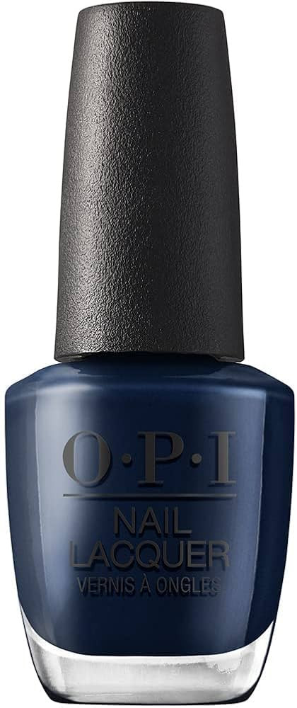 OPI Nail Lacquer Midnight Mantra | Opaque Dark Blue Crème Chip Resistant Nail Polish | Vegan, Fa... | Amazon (US)