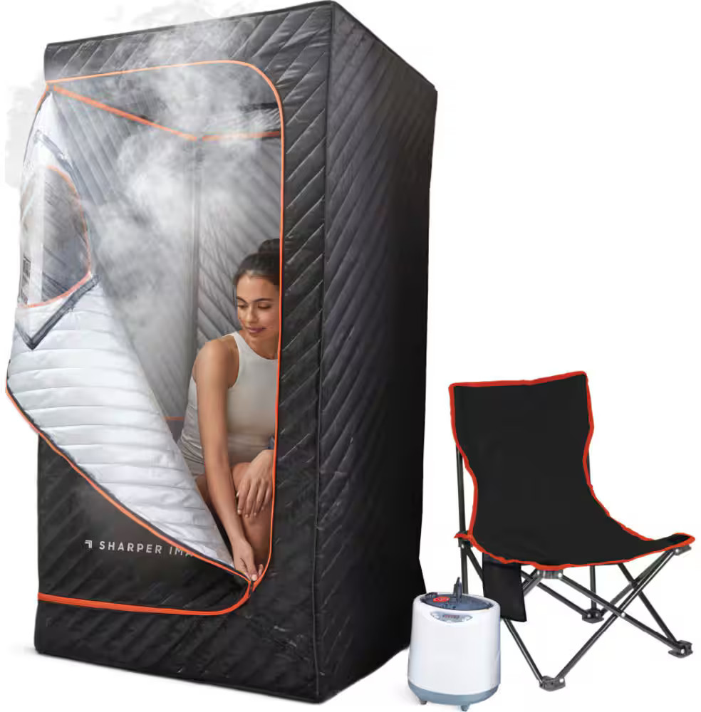 Sharper Image Steamer Sauna Portable Spa, Includes 2.4L Steam Generator, Folding Chair, and Compr... | Best Buy U.S.