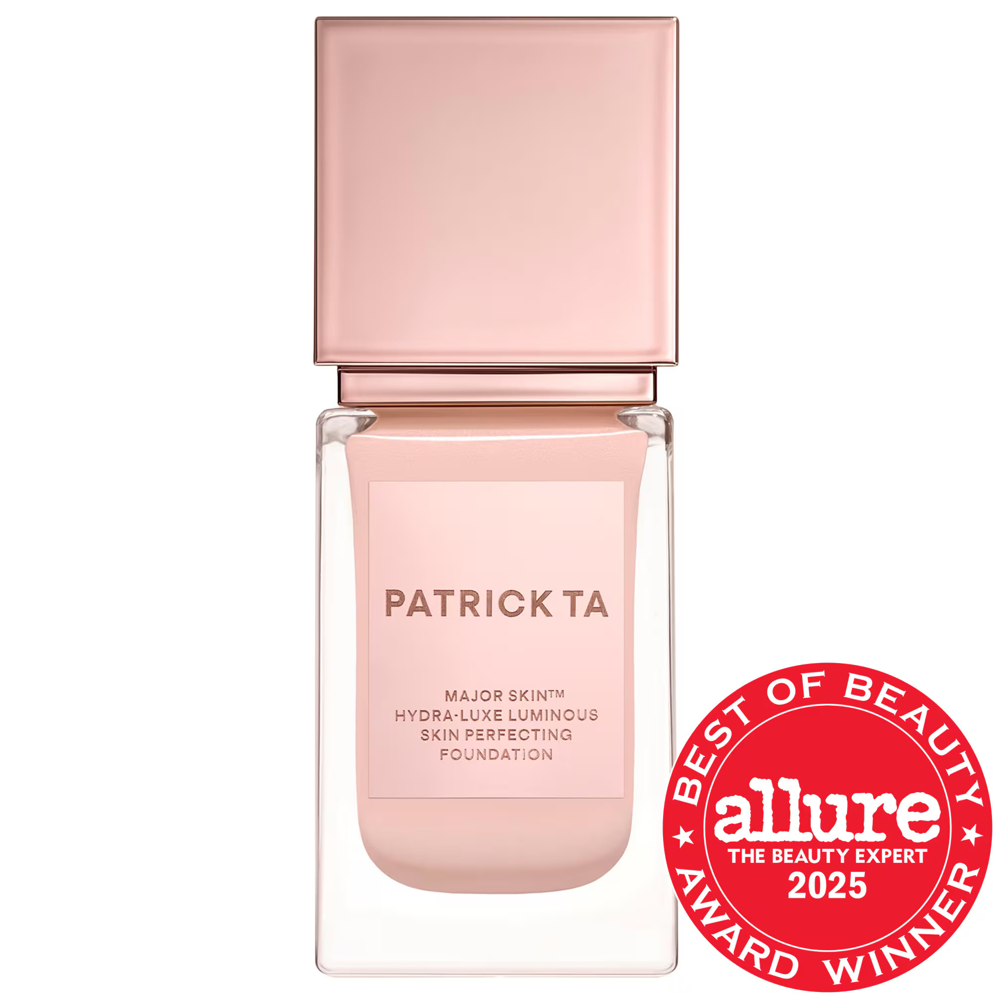 PATRICK TA Major Skin Hydra-Luxe Luminous Skin Perfecting Foundation For Natural Glow 3 Rosy Neutral 1 oz / 30 mL | Sephora (US)