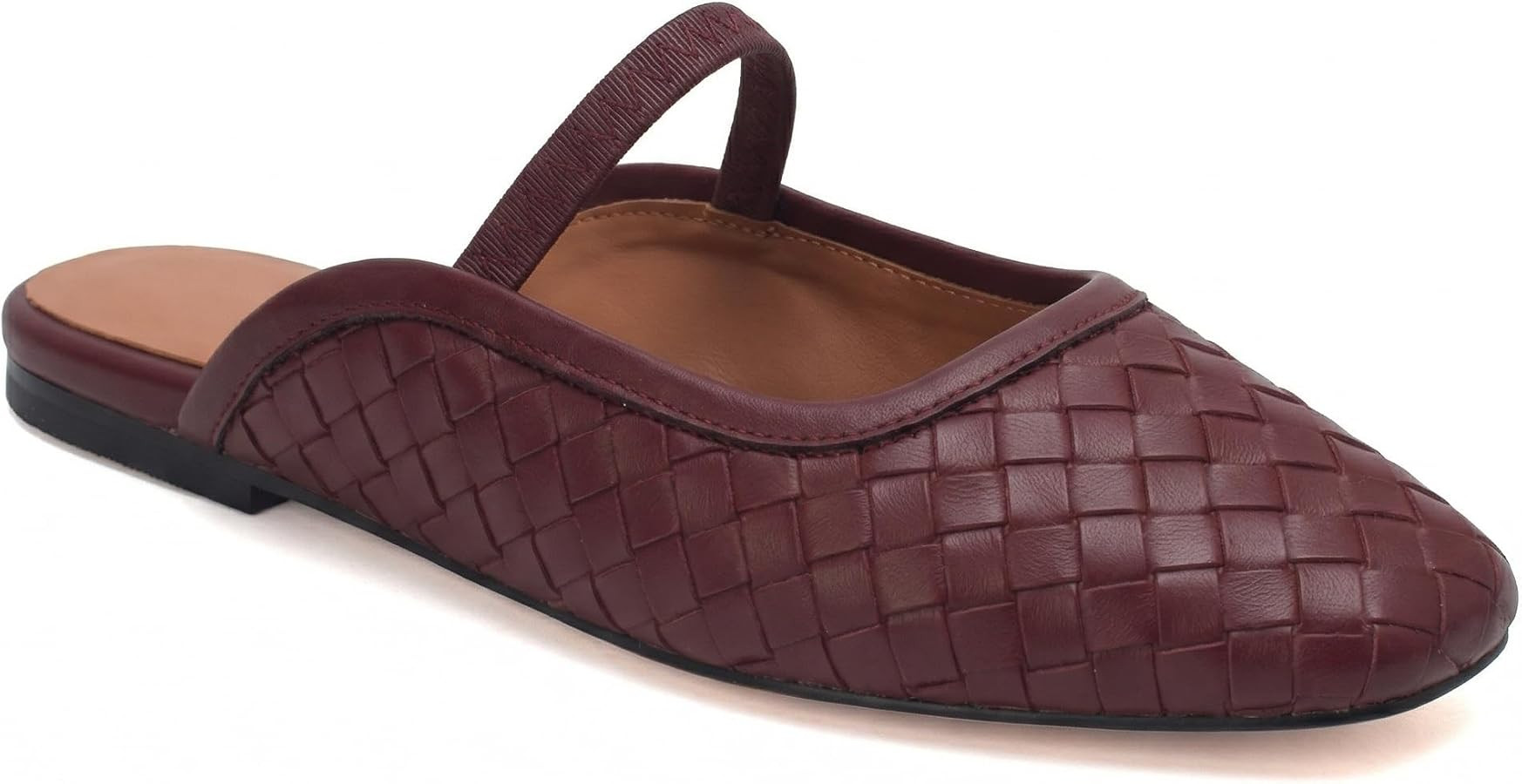 Flat Mules Sandals for Women Square Toe Mary Jane Flats Slip on | Amazon (US)