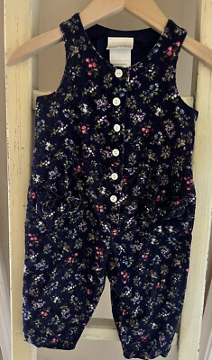 Vintage Laura Ashley Mother & Child Blue Velvet Corduroy Jumpsuit size 2 Years  | eBay | eBay US