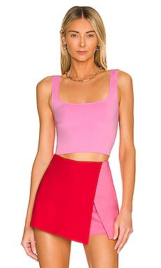 Free People Scoop Neck Crop in Hula Hoop from Revolve.com | Revolve Clothing (Global)
