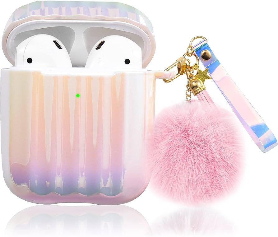 Aiiko Compatible Airpods Case Cover, Airpod Case 2nd /1st Generation Lasher Hard PC Iridescent Co... | Amazon (US)