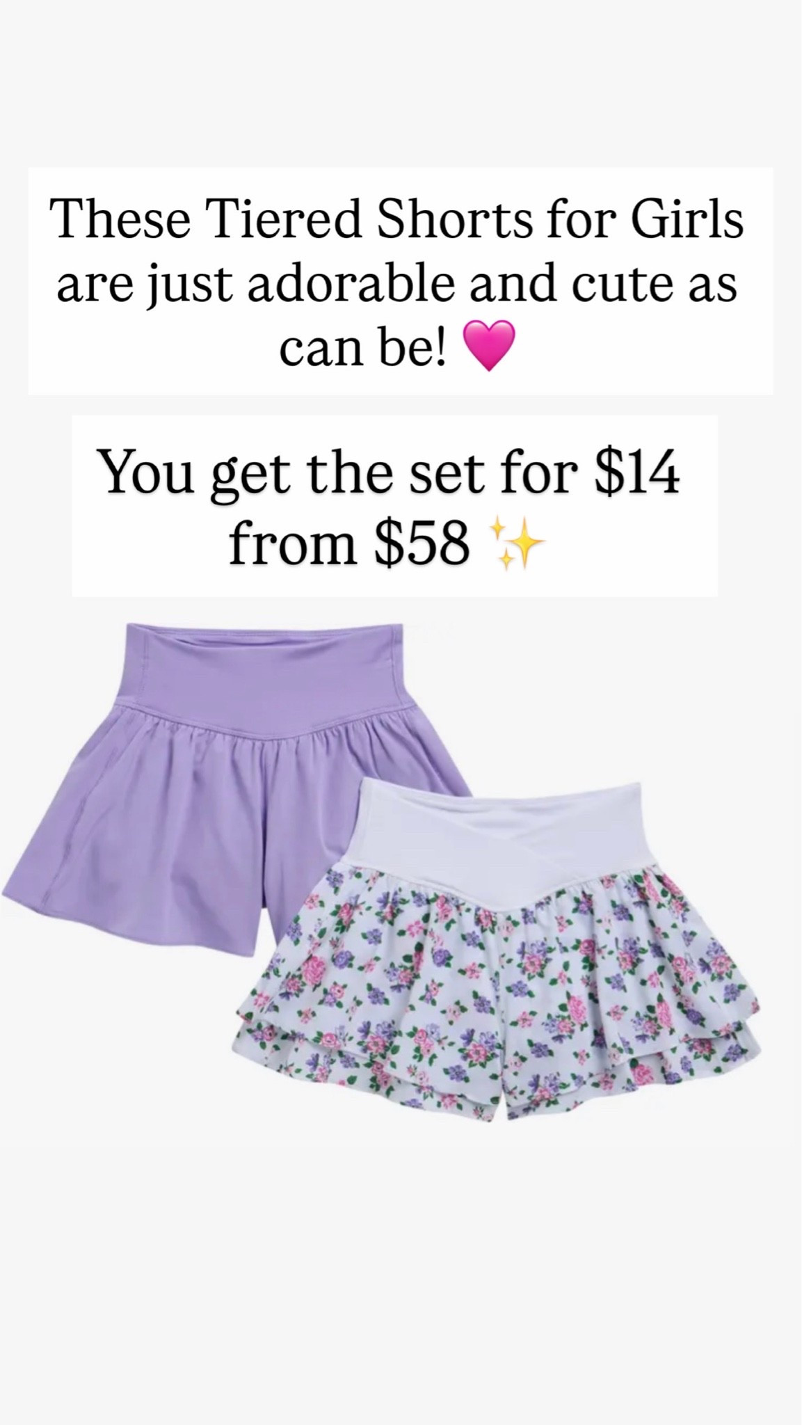 Cutest shorts for girls 🩷💜 only $14 from $58!

#LTKSaleAlert #LTKKids