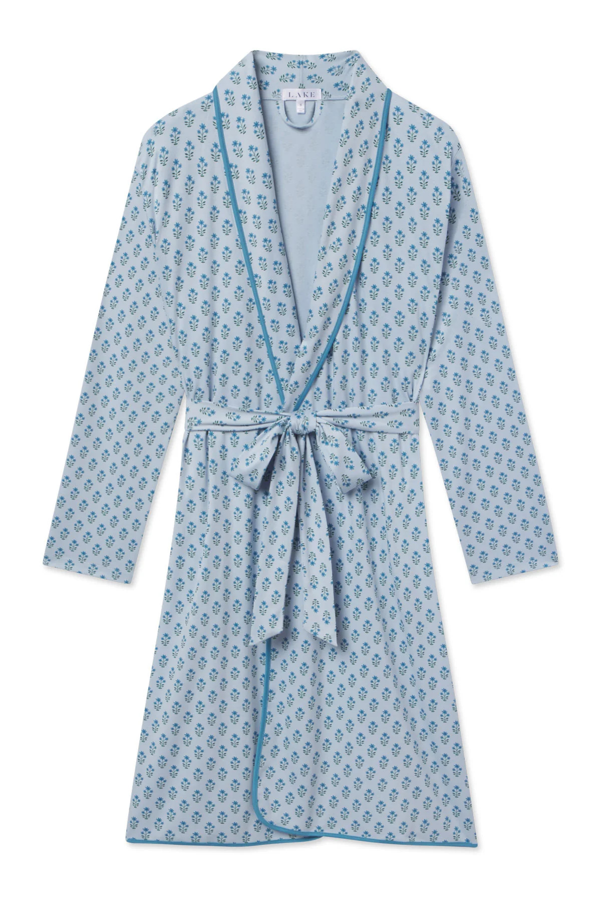 Pima Robe in Polar Posy | Lake Pajamas