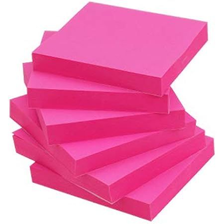 Post-it Super Sticky Pop-up Notes, 4x4 in, 5 Pads, 2x the Sticking Power, Pink, Recyclable (R440-NPS | Amazon (US)