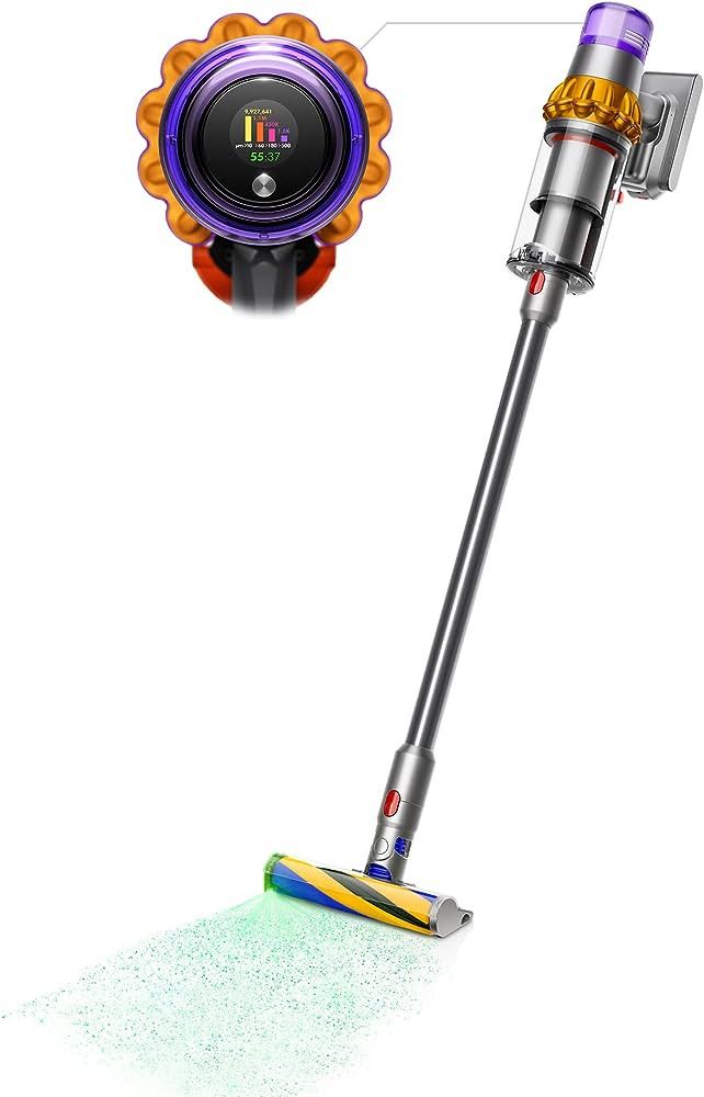 Dyson V15 Detect Cordless Vacuum Cleaner, Multicolor, 10.5"L x 9.8"W x 49.6"H | Amazon (US)