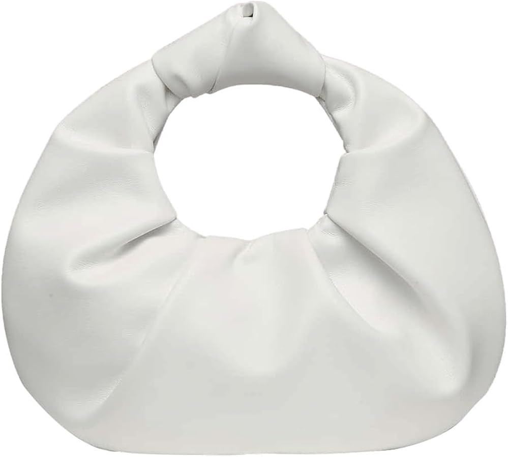 Verdusa Women's Ruched PU Leather Hobo Handbag Clutch Purse | Amazon (US)