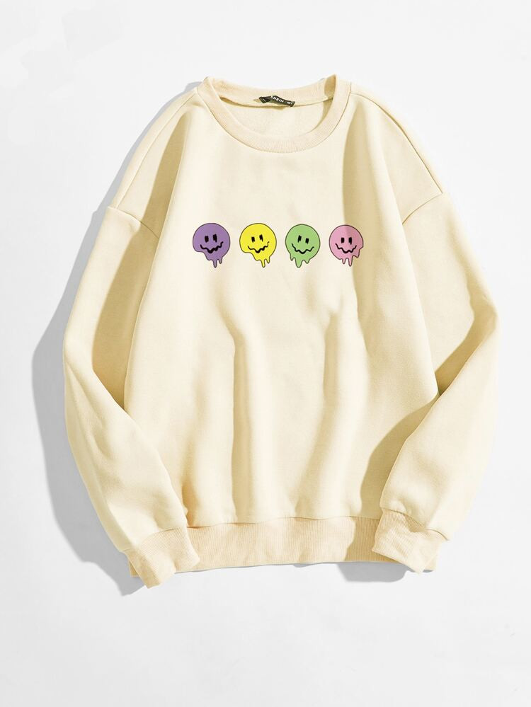 Cartoon Graphic Thermal Lined Sweatshirt | SHEIN